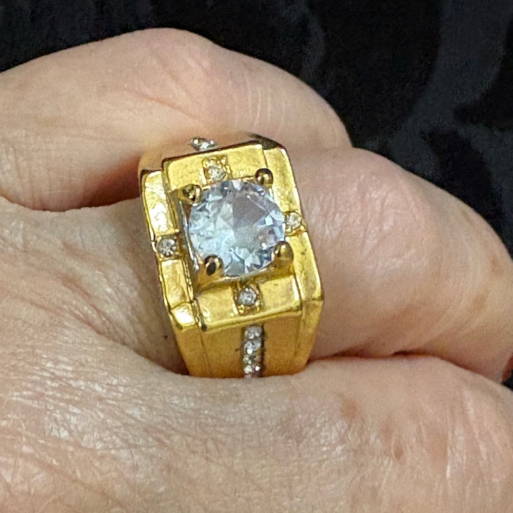 GOLD PLATED/
RING- VINTAGE STYLE - Picture 7 of 16